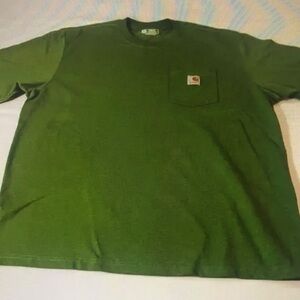 Carhartt Men's Green Pocket T-Shirt